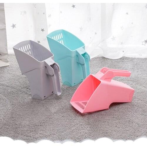 Pet Cat Litter Scooper Cat Litter Sifter Scoop System Kitten Litter Scooper With Waste Bags Litter Pet Cat Cleaning Supplies Y