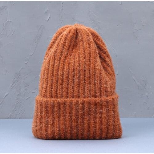 2021 NEW Fashion Women Beanie Hat Knitted Winter Hat Women Thicken Warm Winter Hats For Women Beanies Ladies Soft Winter Cap