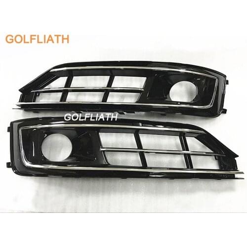 GOLFLIATH For audi fog light grille fog lamp cover front bumper grill Fit for Audi A8 D5 2015-2016