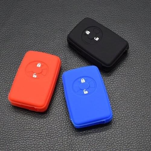 10 units Silicone car key cover case for toyota Avalon Yaris Hybrid Crown Reiz Corolla RAV4 Yaris remote key protect shell