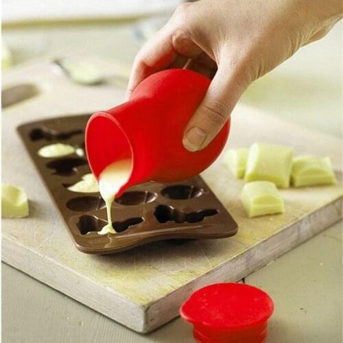 Silicone Chocolate Melting Pot Melt Butter Heat Milk Sauce Pot DIY Cake Candy Wedding Decoration Mold Cooking Tools