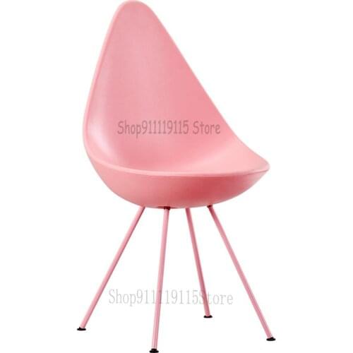 Nordic Water Drop Chair Modern Simple Office Desk Chair Fashion Dining Chair Coffee Shop Household Plastic Leisure Dressing Chai