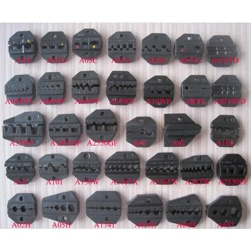 Replaceable crimping plier Dies Sets for AM-10/AM-30 Pneumatic Crimping Tools and EM-6B1/2 Electrical Crimping Tools die