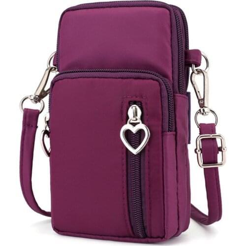 Sports Oxford Cloth Women Phone Bag Arm Pack Lightweight Mini Crossbody Pouch Bags