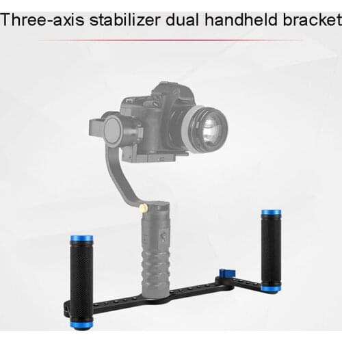 Dual Handle Grip Camera Stabilizer Three-Axis Gimbal Photography Accessories Support Multi-Angle Conversion