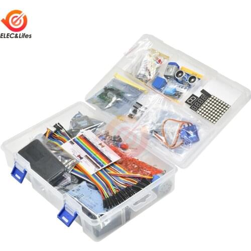 Ultimate Starter Kit For Arduino UNO R3 Upgraded version Learning Suite With Retail Box Accelerometer PIR sensor,LCD1602 servo