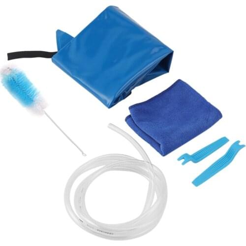 Air Conditioning Cleaning Cover Bag,Waterproof Dust Wash Clean Protector Bag Wall Mounted Air Conditioning Bag with Pipe