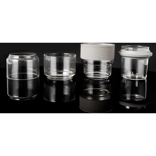 Creative Tea Drinks Milk Cup Three-piece Teacup Glass Coffee Cup Wine Juice Mug Drinkware for Kitchen Party Unique Gifts