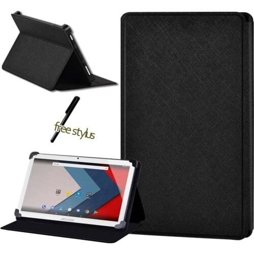 Universal Tablet Case for Archos 101 Drop Resistance Protective Leather Tablet Case Shell +Free Stylus