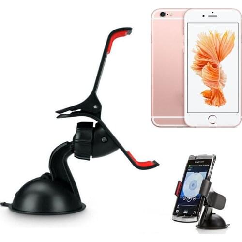 Universal Car Windshield Mount Stand Black cell phone Holder Bracket For iPhone 11 X 8 7 5S 6 Plus For Sony HTC xiaomi Holders