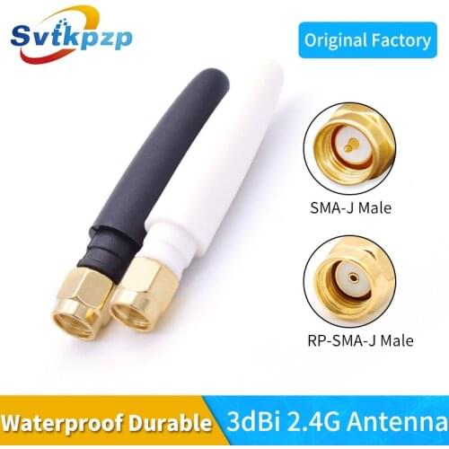 High Gain 3dBi WIFI Antenna Rubber Pepper SMA & RP SMA Male Connector Omni directional 2.4g Antennas Long Range Booster Aerial
