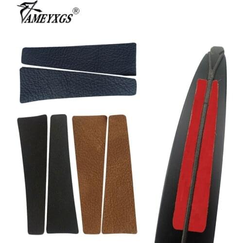 1/5pair Archery Bow Limbs Stabilzier Recurve Bow Traditional Hunting Long Bow Leather Shock Absorber Shooting Damper Silencer