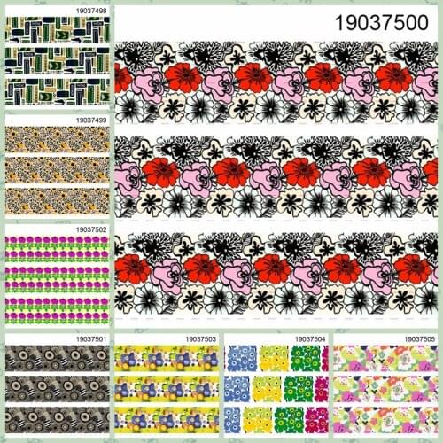 10yards -different sizes -lively ribbon pattern printed Grosgrain ribbon 19037498