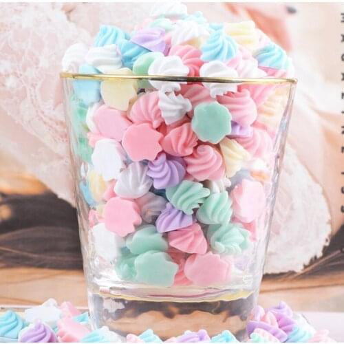 100pcs/lot Resin Cabochon Kawaii Chocolate Flatback Scrapbooking Craft Embellishments DIY Hair Bow Accessories
