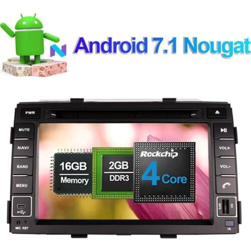 2 Din Android 7.1/8.0 Car Radio GPS Navigation Head Unit For Kia Sorento 2010 2011 2012 Bluetooth Touch Screen Multimedia Player