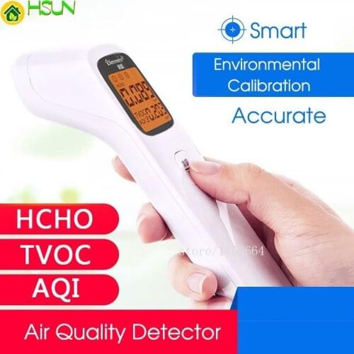 3-in-1 Digital Air Quality Detector Portable Formaldehyde Detector AQI HCHO TVOC Monitor Smart Calibration Accurate Gas Analyzer