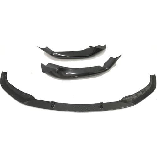 5 Series Carbon Fiber Front Bumper Lip Spoiler with Splitters Body Kits for BMW G30 G31 G38 M Tech M Sport 2017 2018 MP Style
