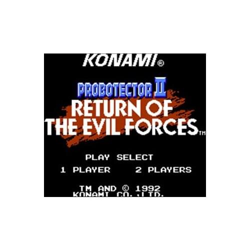 Big Sale Probotector 2 - Return of the Evil Forces Region Free 8 Bit Game Card For 72 Pin Video Game Player