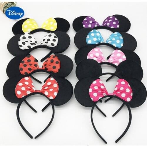 Disney 2021 Mickey Mouse Amusement Park Sequined Headband Hot Sale Mickey Minnie Headband Animal Ears Headband Holiday Headband