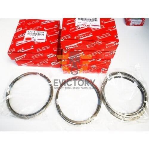 For HINO J08Ct J08CT J08C main bearing + conrod con rod bearing + piston ring