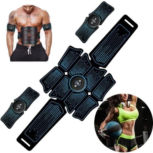 Muscle Electro Stimulator ABS EMS Electrostimulator Abdominal Electric Massager Training Apparatus Fitness Machine Building Body