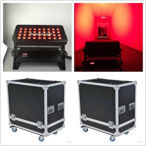 Flycase) 10lot 36x15w led outdoor lighting dmx wash rgbwa led color city light waterproof led washer building lights