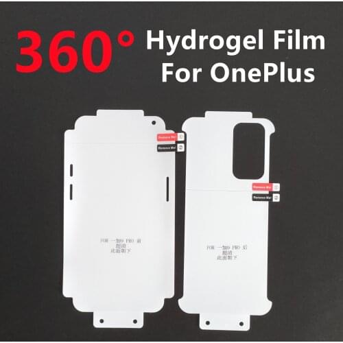 360° Full Body Coverage Hydrogel Film For Oneplus 9 1+9 Pro TPU HD Protective Hydrogel Film LCD Screen Protector Curved Fit
