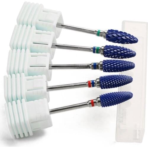 Ceramic Nail Drill Bit Rotate Burr Milling Cutter Electric Nail File Machine Manicure Pedicure Foot Care Remove Nail Gel Tools