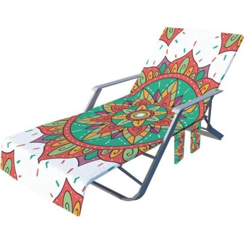 New Fiber Sand-sand Lounge Chair Beach Towel Cover Sunbath Lounger Chair Mat Summer Cool Bed Convenient Storage Dropping Hot