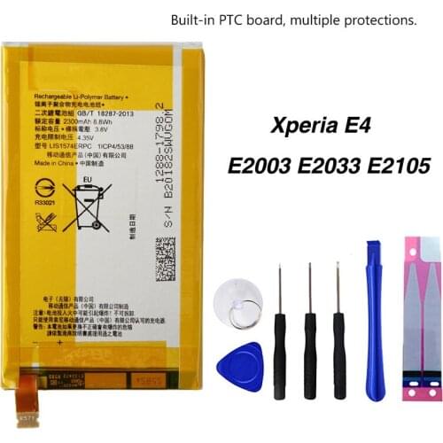 Original LIS1574ERPC Battery For Sony Xperia E4 E2003 E2033 E2105 2300mAh