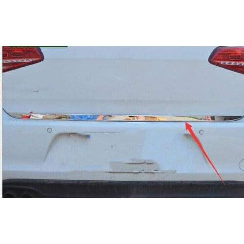 Stainless steel tail door trim Rear door trim sequins 2014 2015 FOR Golf 7