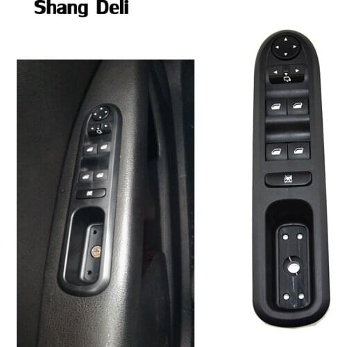 Electric Power Window Switch Regulator Button Switch Panel Interior Front Left For Peugeot 407 2004-2010 Car