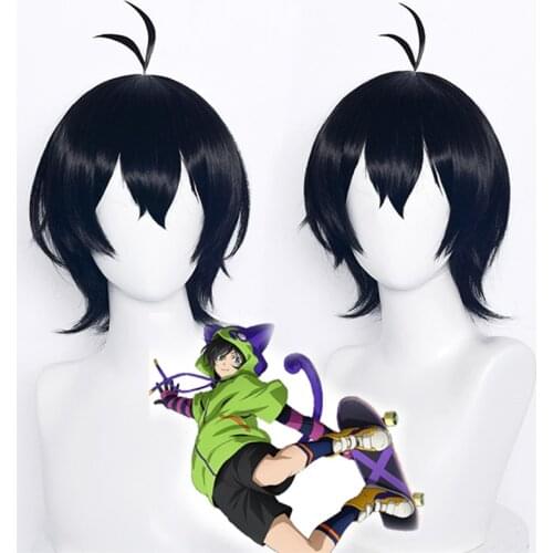 SK∞ Wig Anime SK8 the Infinity SK∞ Langa MIYA Reki Joe Cosplay Wigs Headwear Halloween Cosplay Props