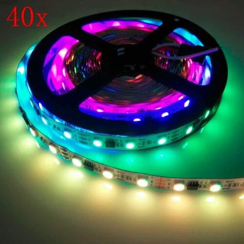 FREE DHL 200m/lot DC12V ws2811 IC 5050 RGB LED strip,non waterproof 30/48/60LED/m dream magic Christmas light,2 years warranty