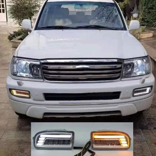 LED Fog Lights for TOYOTA LAND CRUISER 100 LC100 1998-2007 LED DRL Headlights Driving Lamp fog light UZJ100 FZJ100
