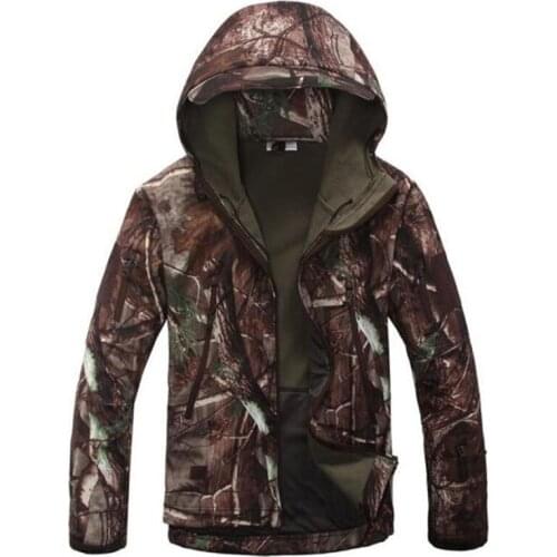 Outdoor Softshell Camouflage Army Out Hunting Clothes Commander Jacket Quality Sharkskin Waterproof Windproof Outdoor Sportswear