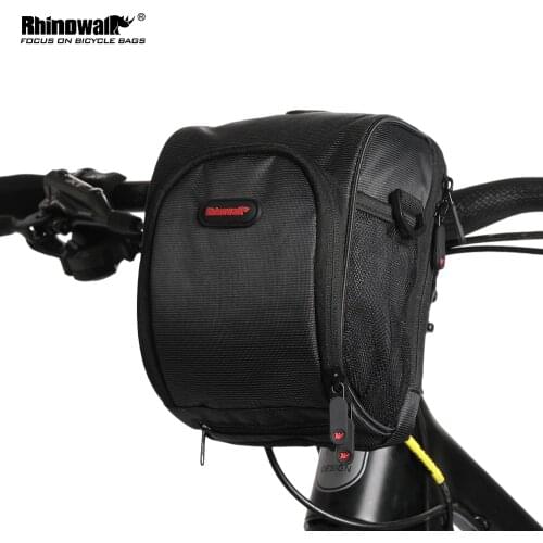 Rhinowalk 2020 Bicycle Handlebar Front Tube Basket Pannier Multi-Functional Shoulder Bag Phone Holder With Rain Cover