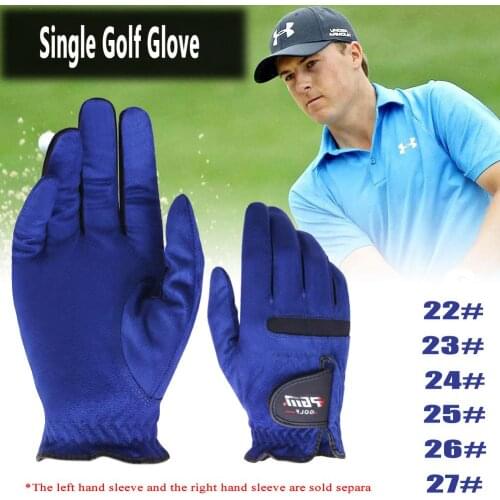 1PCS Men Right Left Hand Golf Gloves Sweat Absorbent Microfiber Cloth Soft Breathable Abrasion Anti-Slip Particles Gloves