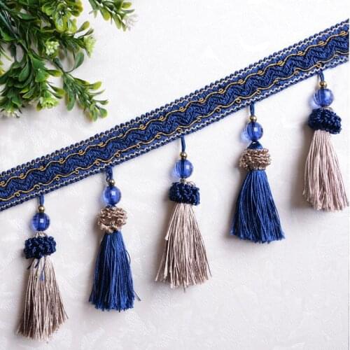 12yards/lot European Style New Curtains Tassel Lace Decorative Accessories Diy Sewing Handmade Textiles Fringe Encaje Con Flecos