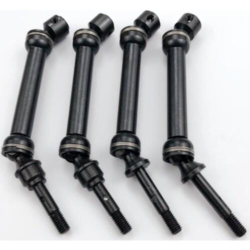 2 Pieces RC Car Upgrade Part Aluminum Alloy Front Rear Universal Drive Shaft CVD For Traxxas 1/10 Slash 4x4 SLA017 SLA018