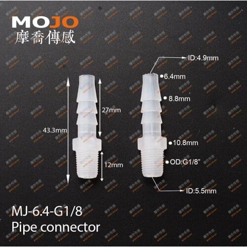 2020 Free shipping!!MJ-6.4-G1/8 hose quick connector (100pcs/lots)
