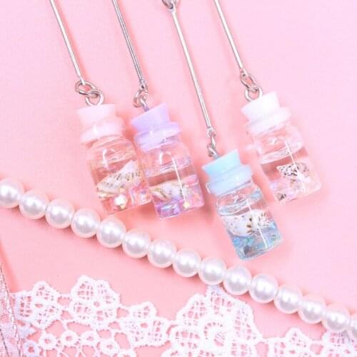 36 pcs/lot Creative Conch Pendant Gel Pen Cute 0.5mm Black Ink Neutral Pens Promotional Gift Stationery School Supply