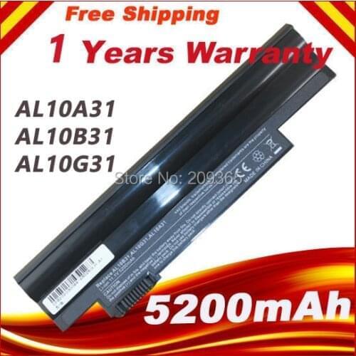 Battery For Acer Aspire One 522 722 AO522 AOD255 AOD257 AOD260 D255 D257 D260 D270 Happy, Chrome AC700 AL10B31