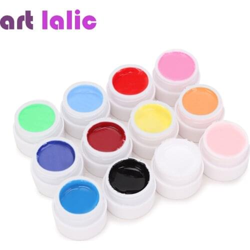 12 Colors UV Gel Builder Nail Polish for Extension 8ml Gel Nail Glue Manicure Tools Nail Art Decorations Accessories