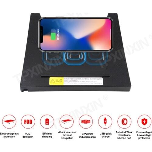 Qi Car wireless charger for Honda VEZEL/XR-V 2015-2018 Intelligent Infrared Fast Wireless Sensitive Charging Phone Holder