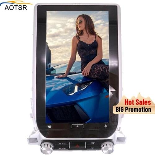 13.6" Tesla style Car GPS Navigation Multimedia Player for TOYOTA LAND CRUISER LC200 2016 2017 2018 Radio auto stereo no cd dvd