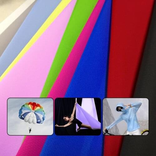 Free Shipping 1m*1.5m Nylon Taffeta Grid Light And Strong Parachute Fabric Silicone W/R Both Side Coating Grid Hammock Fabric