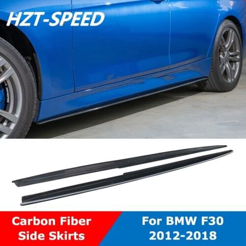 F30 MP Style Carbon Fiber Door Aprons Covers Side Skirts For BMW 3 Series F35 320 328 330 MT Car Body Kit Modification 2012-2018