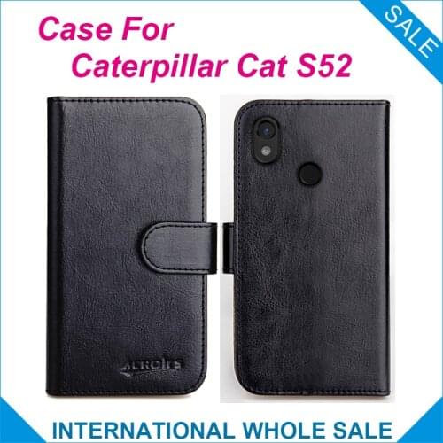 Caterpillar Cat S52 Case 6 Colors Flip Slots Leather Wallet Cases For Caterpillar Cat S52 Cover Slots Phone Bag Credit Card