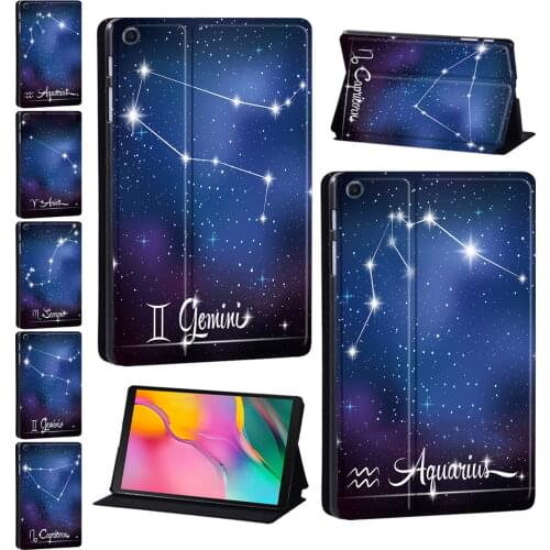 For Samsung Galaxy Tab A 8.0"/9.7"/10.1"/10.5"/Tab E 9.6"/Tab S5e 10.5"/S6 Lite 10.4" Star Sign Print Pattern Tablet Cover Case